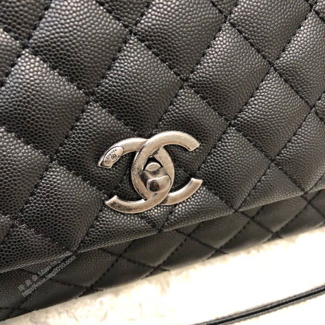 Chanel女包 92991 Chanel鏈條包 小顆粒球紋皮 最頂級複刻手工製作 香奈兒爆款手提女包  djc3946
